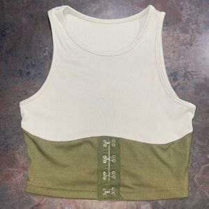 Crop Top W/ Corset like detail